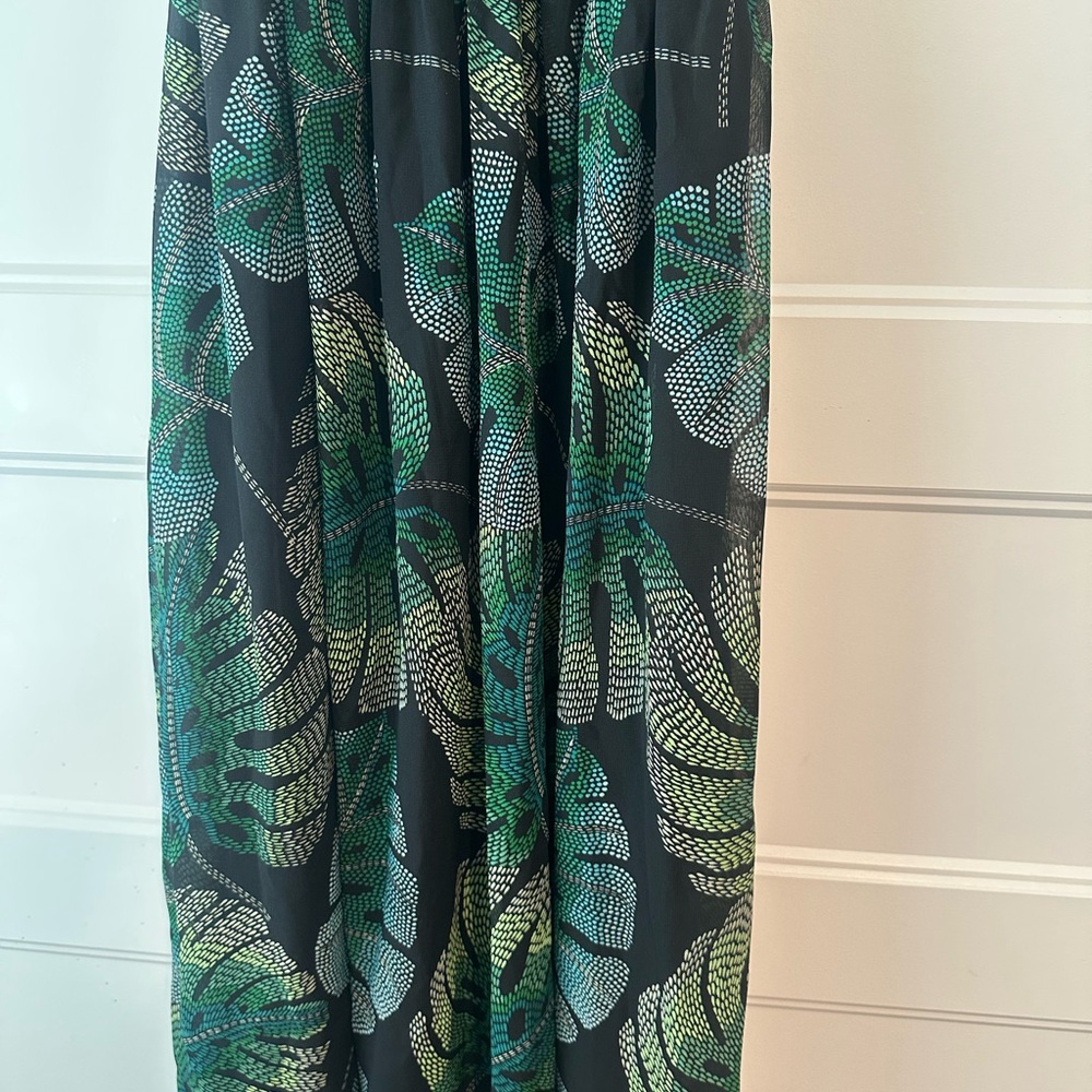 The Children's Place Black and Green Leaf Dress